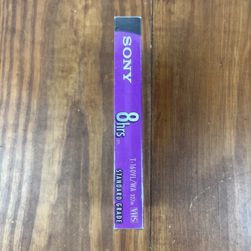 Sony T-160VL WA Blank VHS Tape 8 Hour EP Factory Sealed NOS Standard Grade